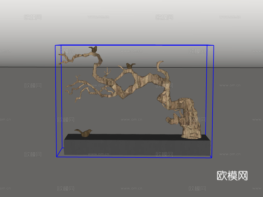 茶具摆件su模型