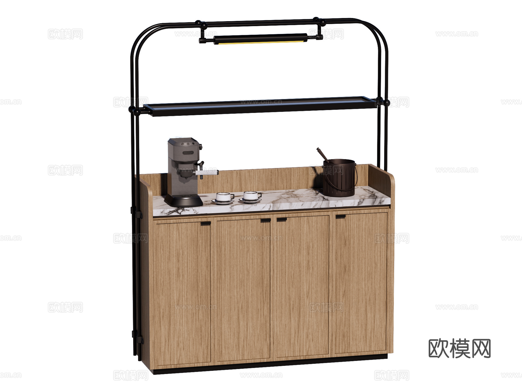 餐边柜装饰柜su模型