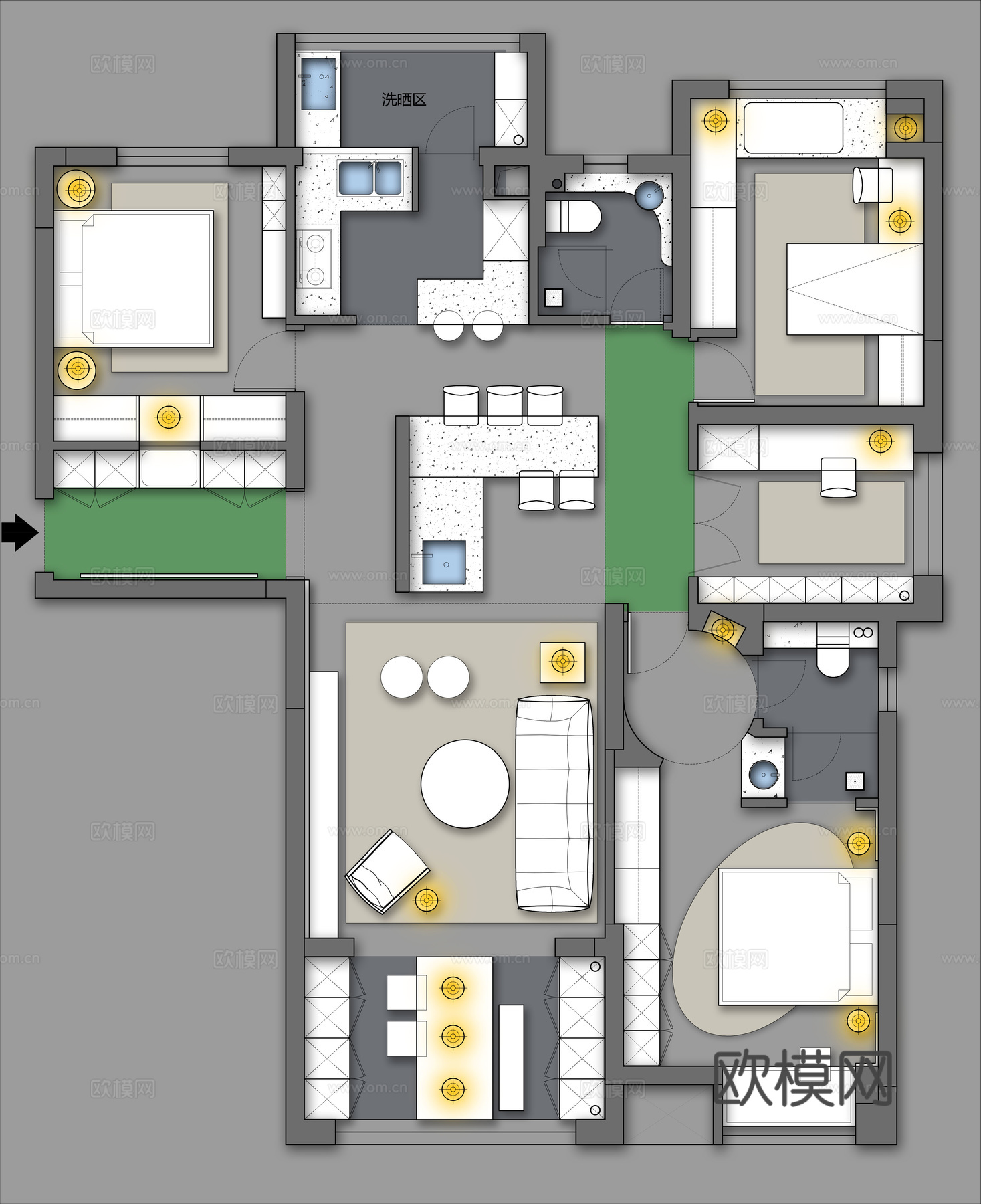 家装平面图cadcad施工图