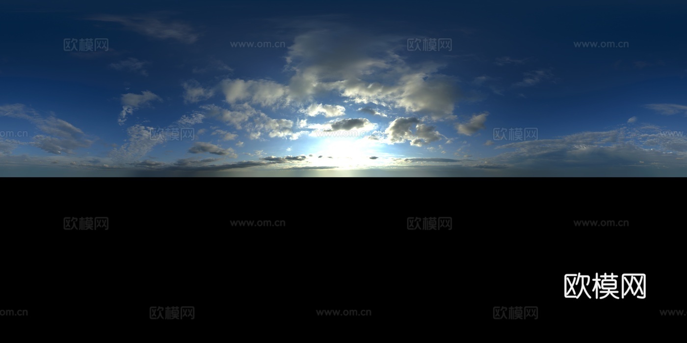 天空日出日落黎明黄昏蓝天白云HDR