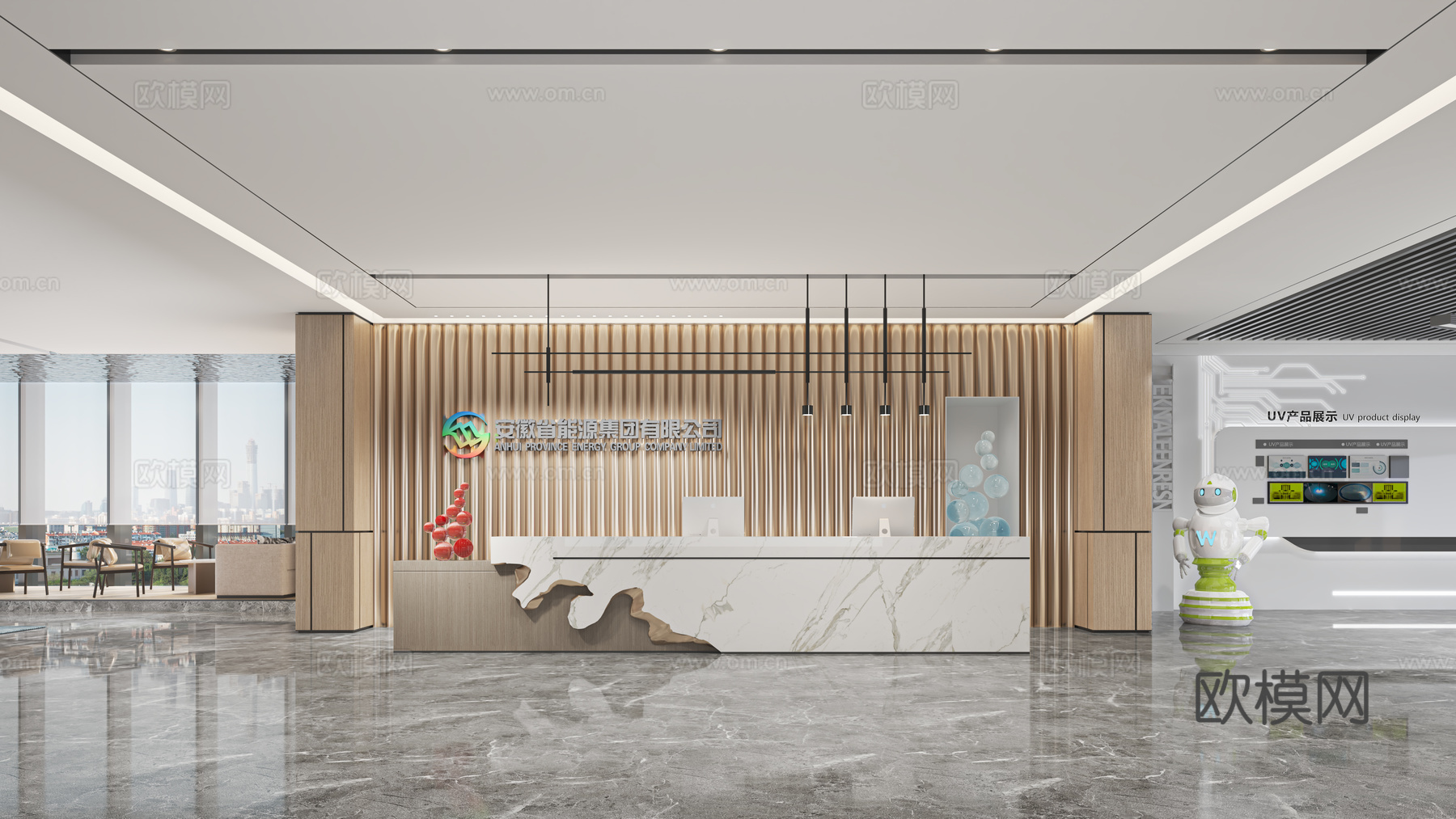 办公楼 最新全套施工图 效果图合集cad施工图