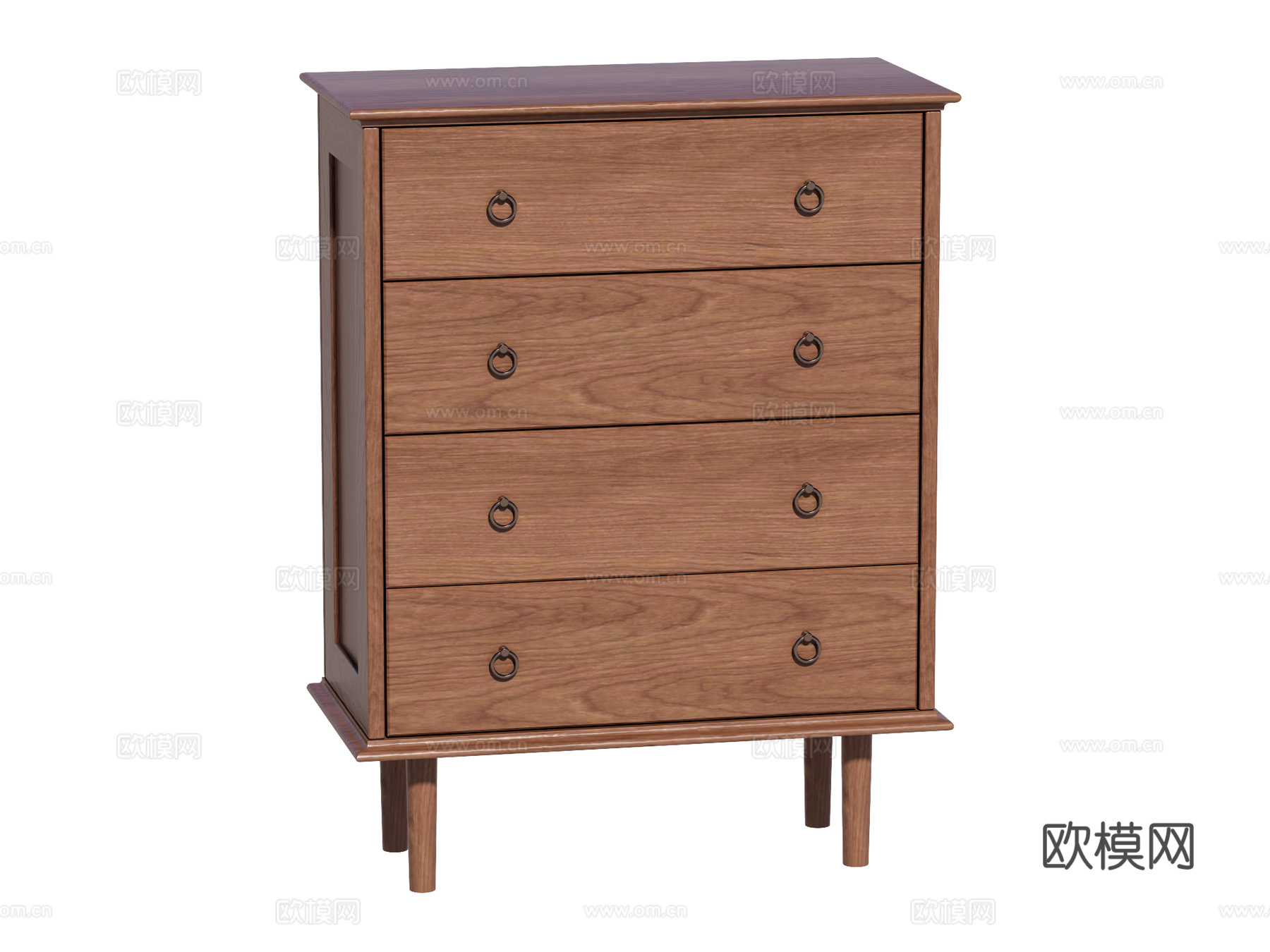 中古边柜斗柜装饰柜储物柜su模型