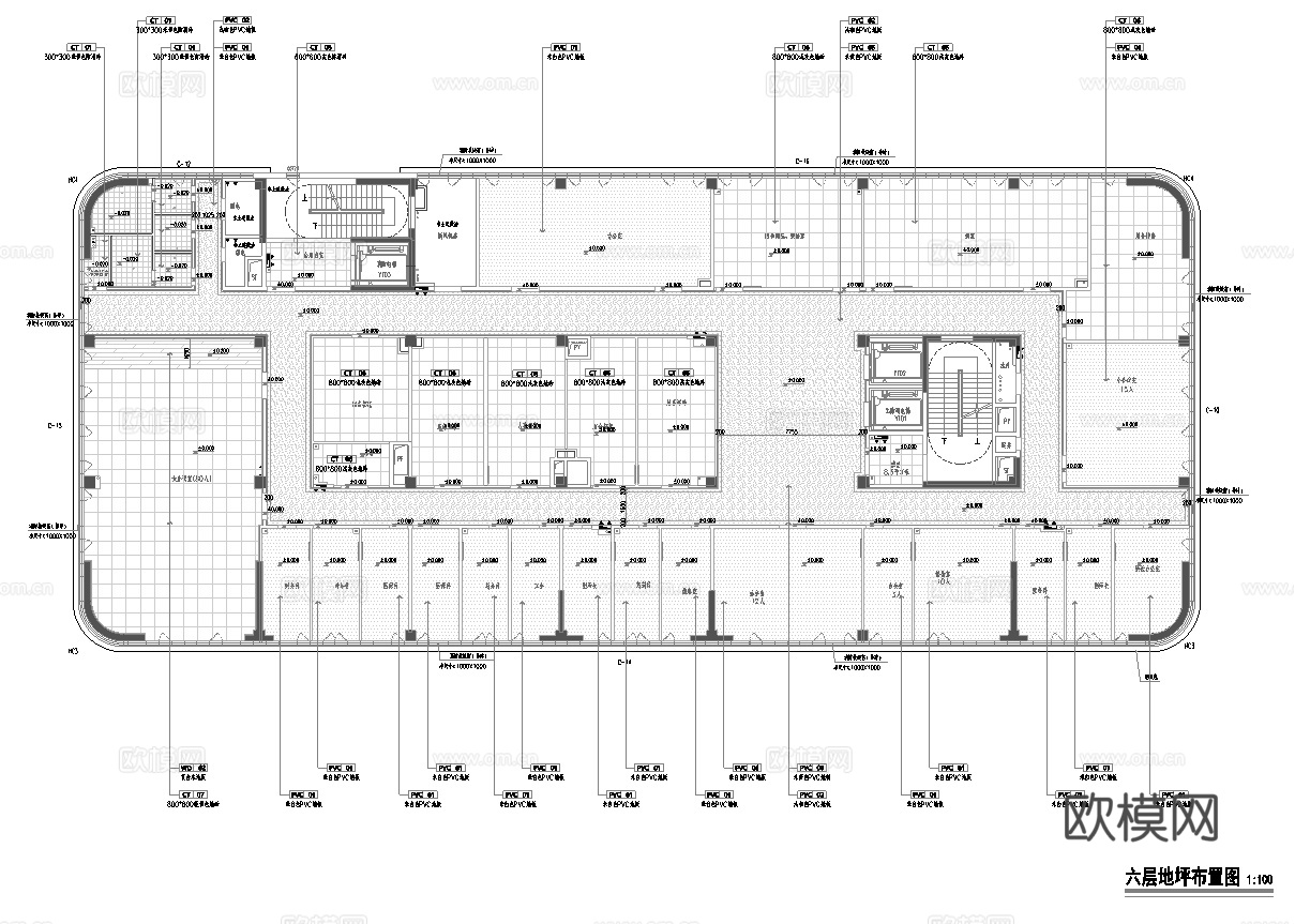 办公室报告厅 会议室 最新全套施工图 效果图合集cad施工图