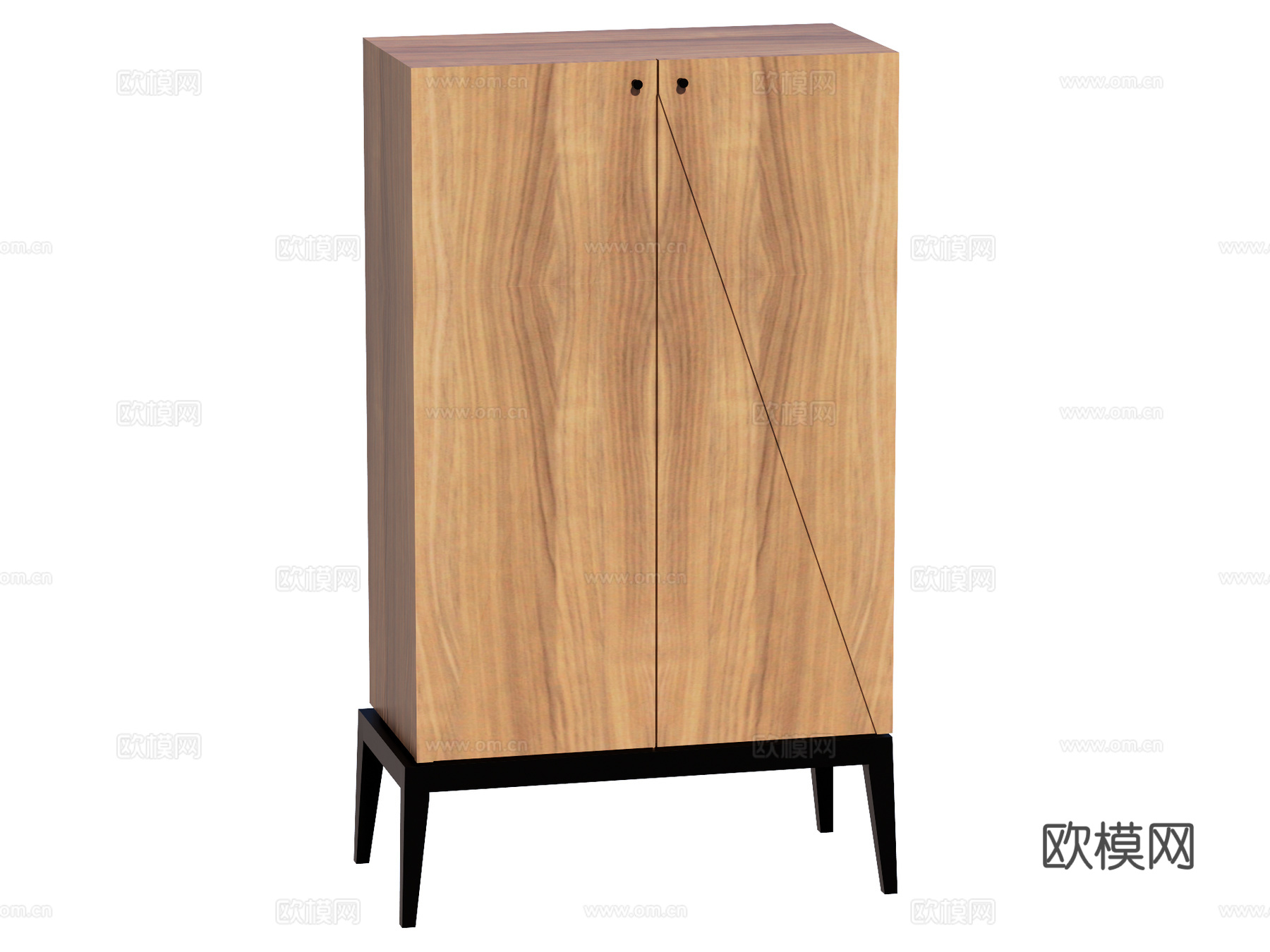 现代边柜装饰柜储物柜su模型