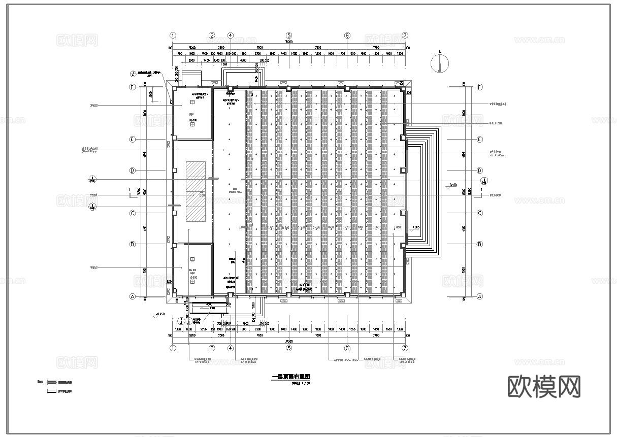 办公室报告厅 最新全套施工图 效果图合集cad施工图