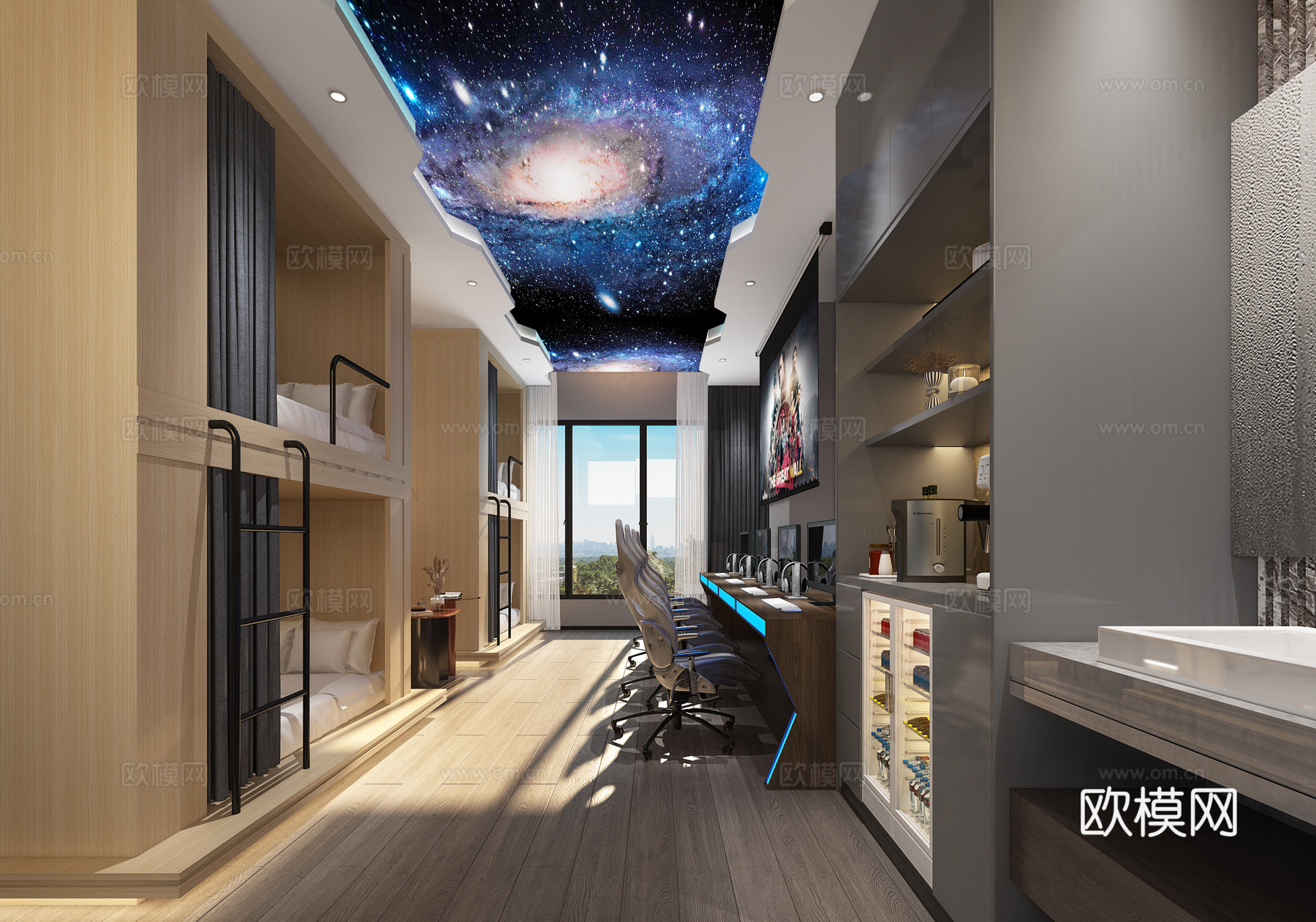 1800平电竞酒店 最新全套施工图 效果图合集cad施工图cad施工图