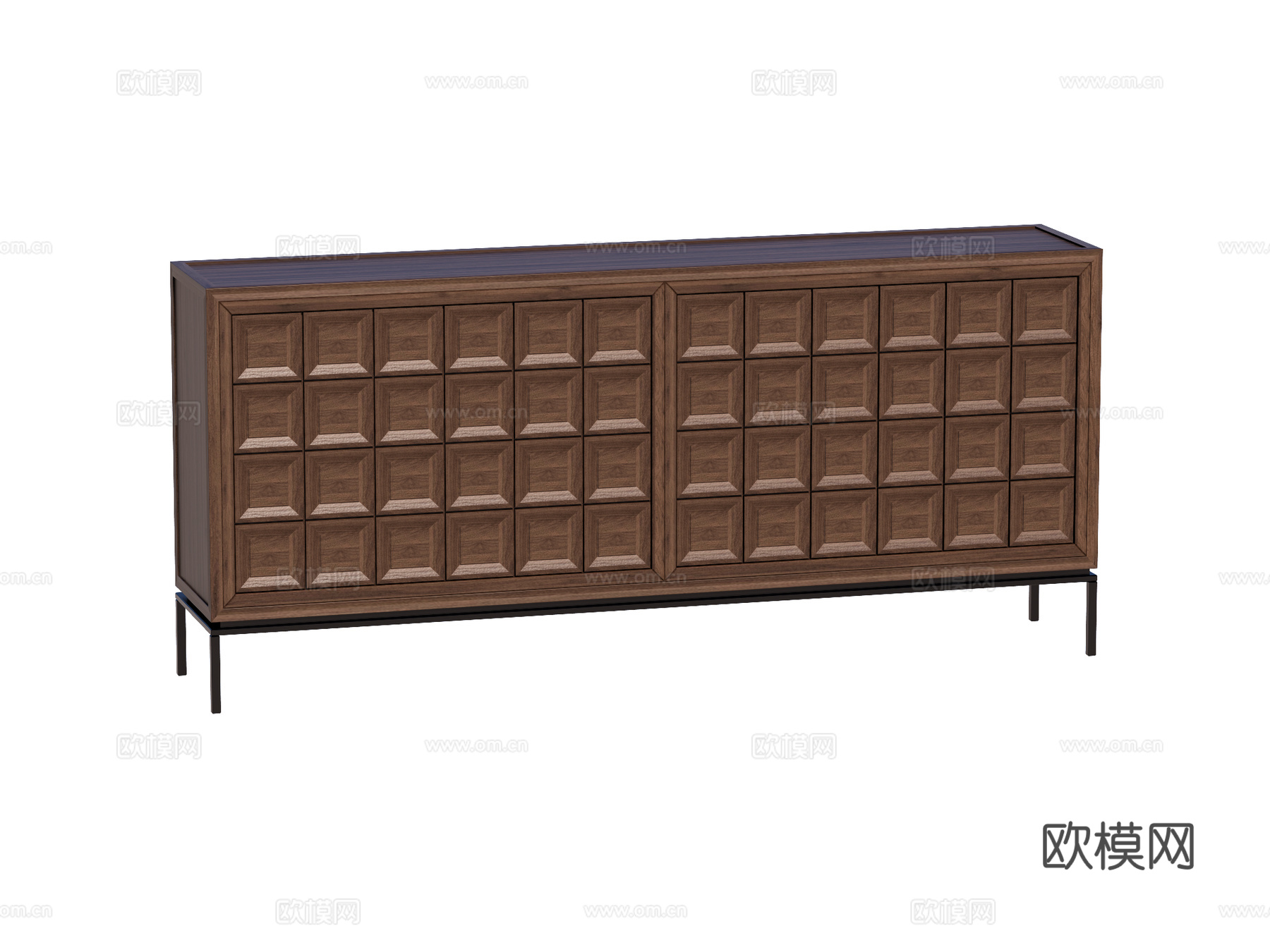 中古边柜装饰柜储物柜su模型