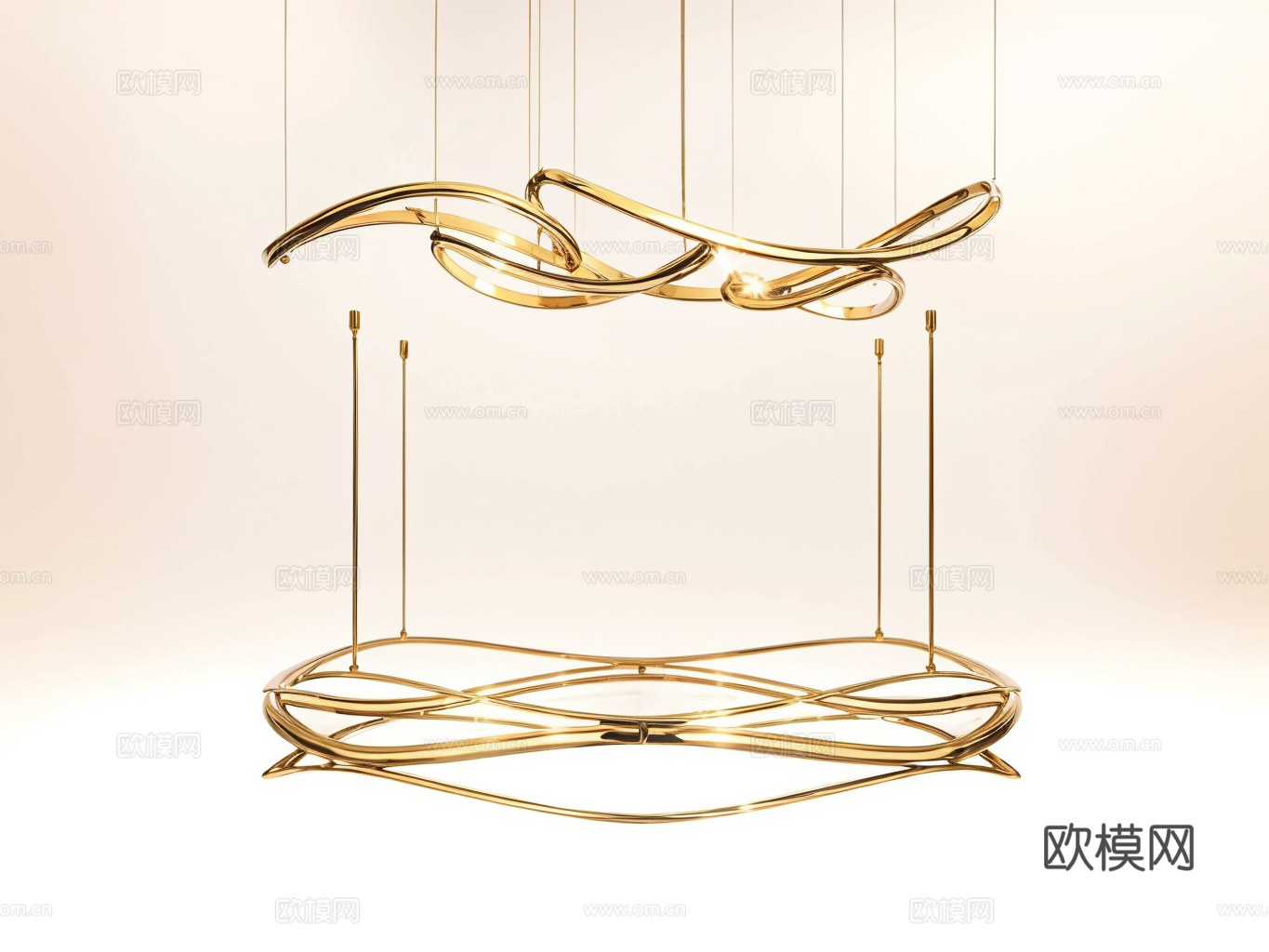 装饰吊灯su模型