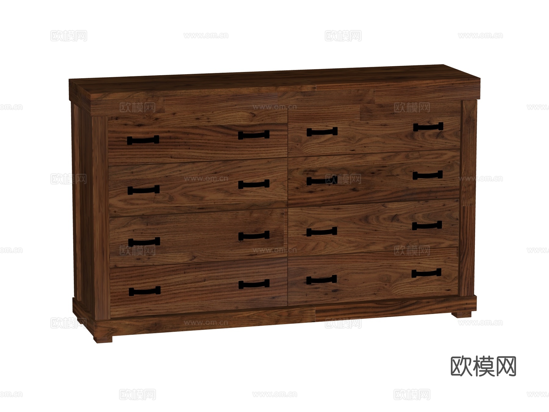 复古老式家具边柜装饰柜储物柜su模型