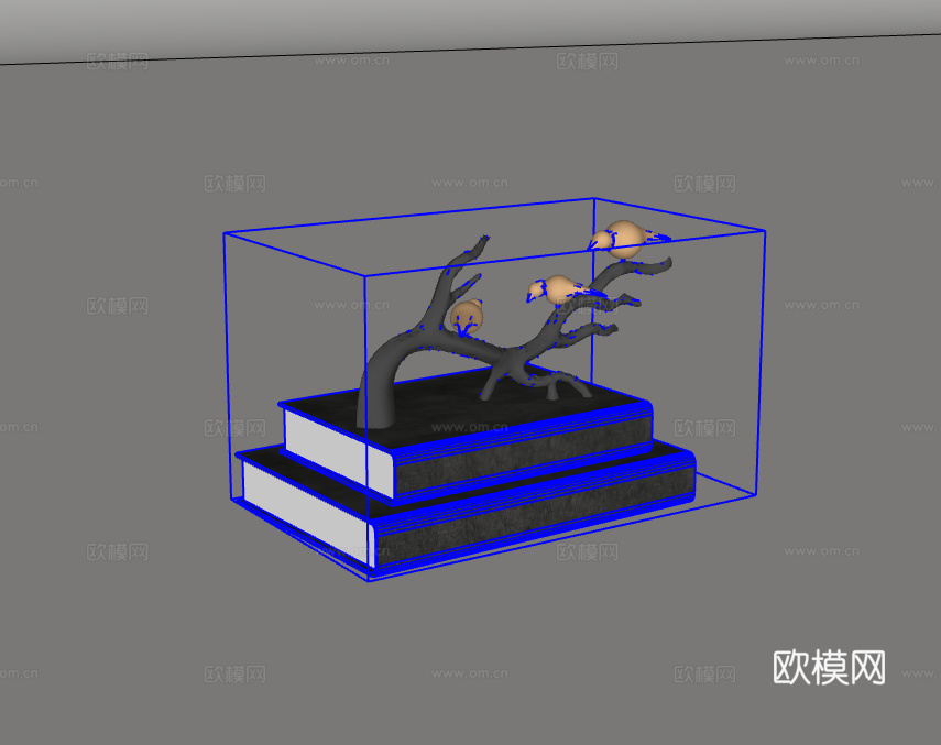 茶具摆件su模型