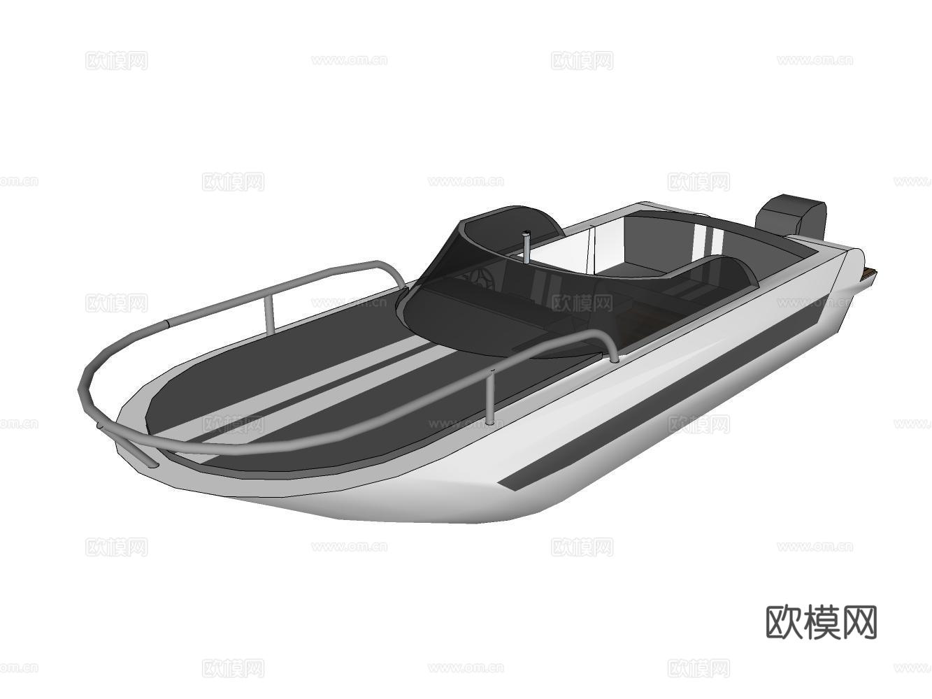 游艇su模型