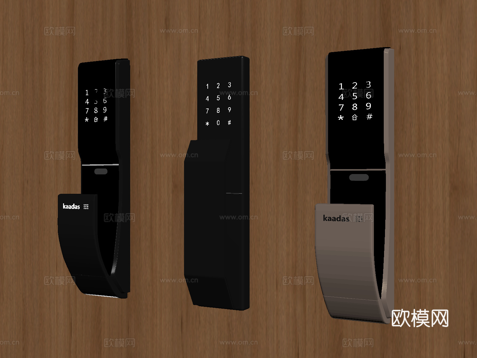 现代指纹锁 智能锁 密码锁su模型