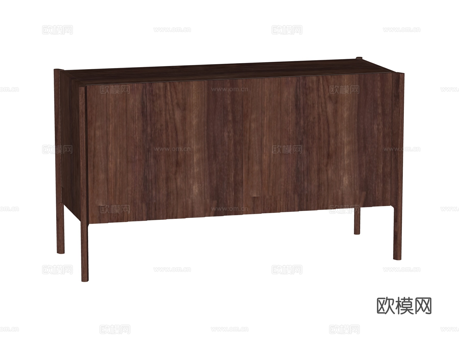 中古边柜装饰柜储物柜su模型