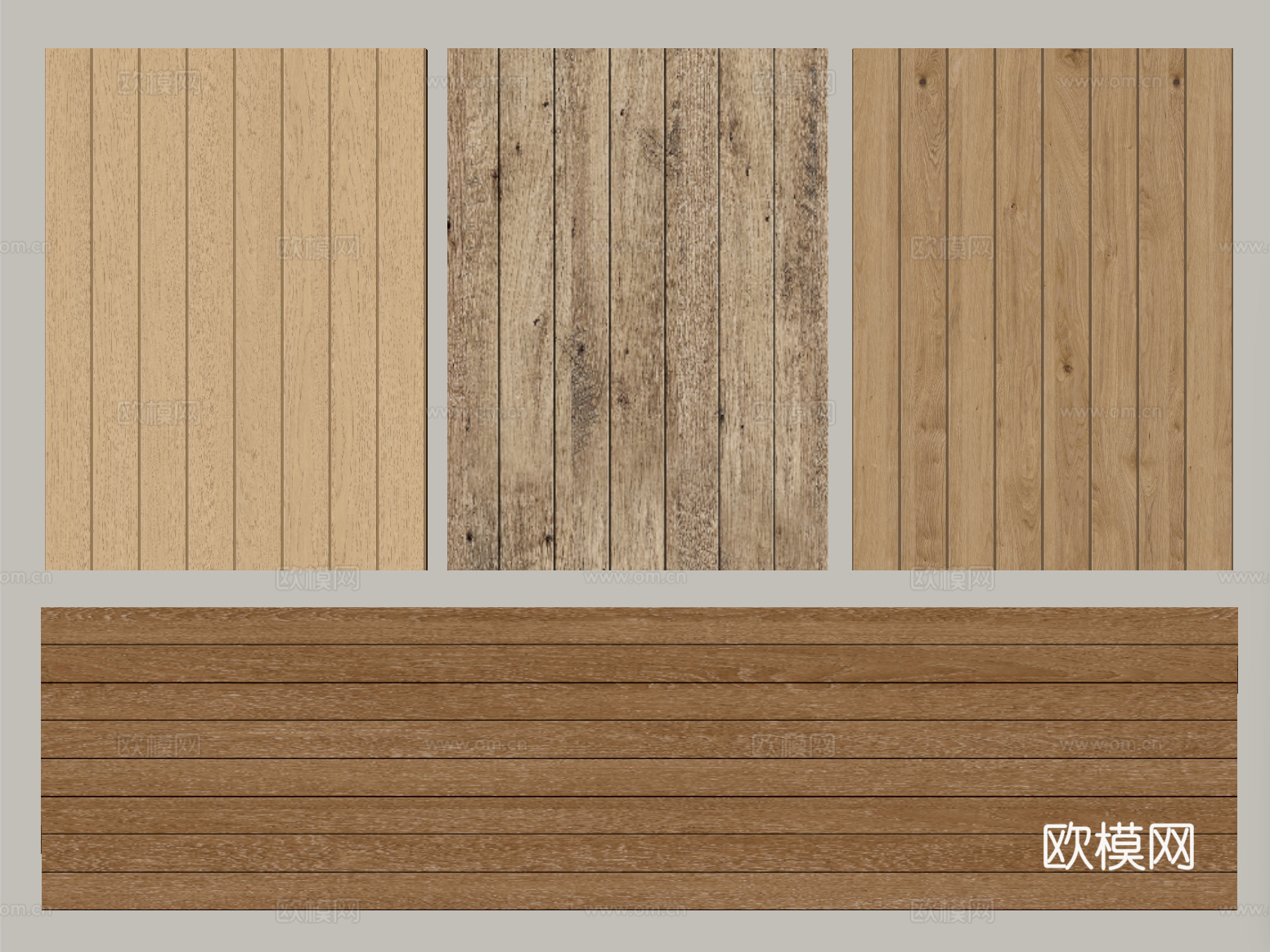 现代木地板 防腐木地板su模型