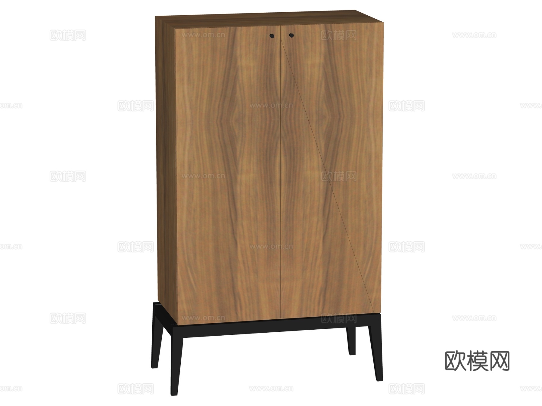 现代边柜装饰柜储物柜su模型