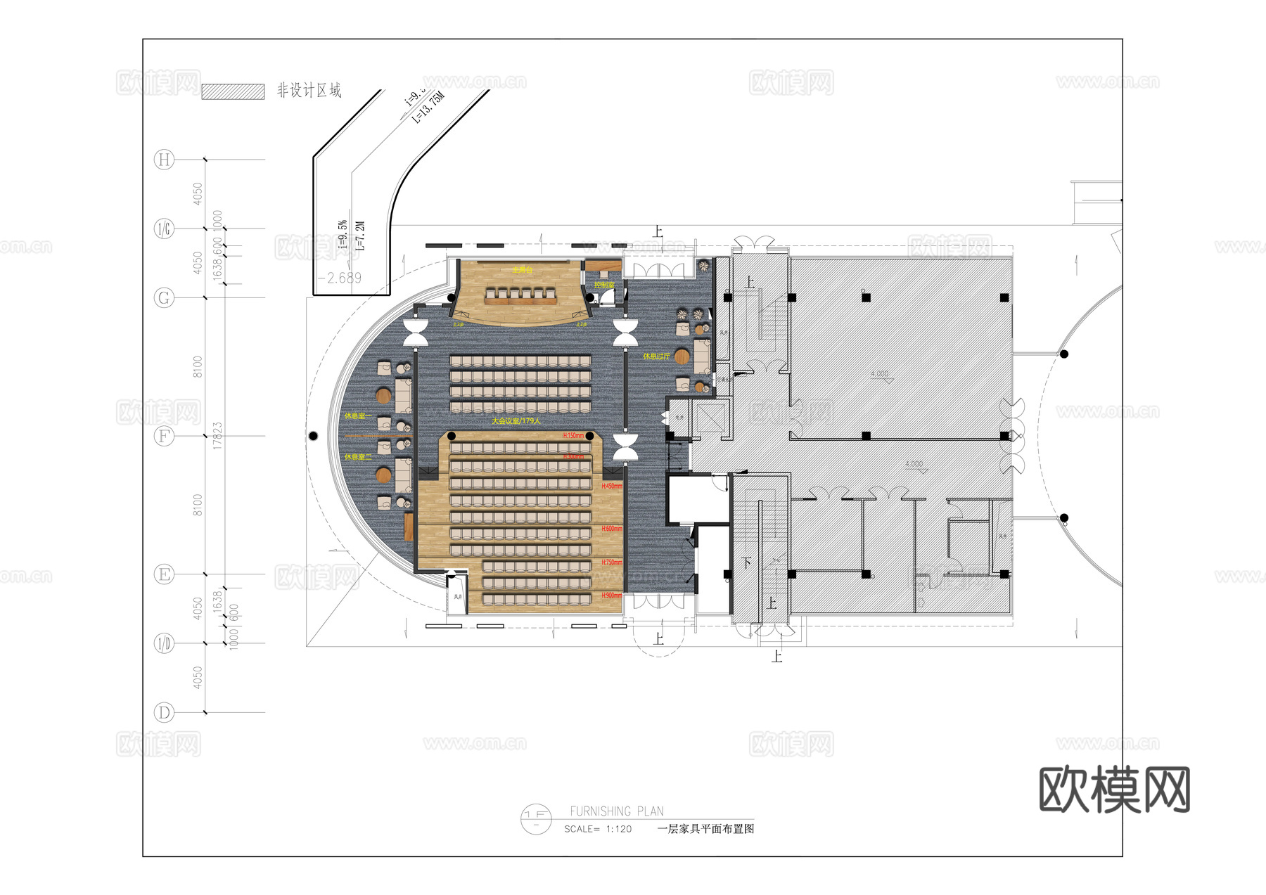 办公室报告厅 最新全套施工图 效果图合集cad施工图