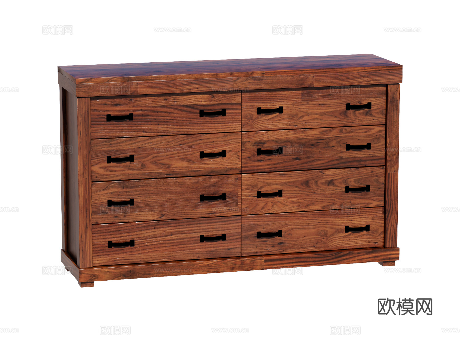 复古老式家具边柜装饰柜储物柜su模型