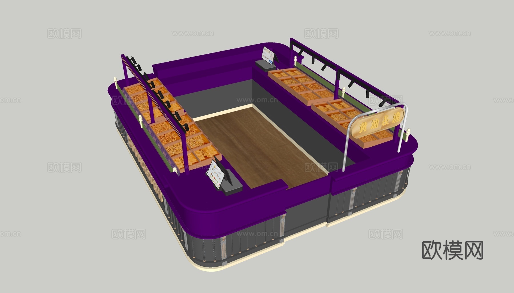 岛台  现代  欧式su模型