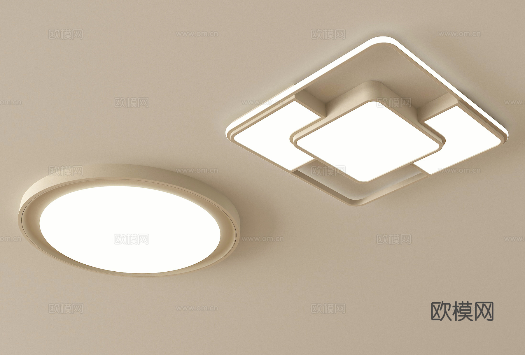 现代吸顶灯 客厅吸顶灯 卧室吸顶灯su模型