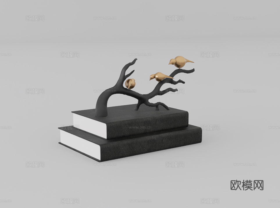 茶具摆件su模型