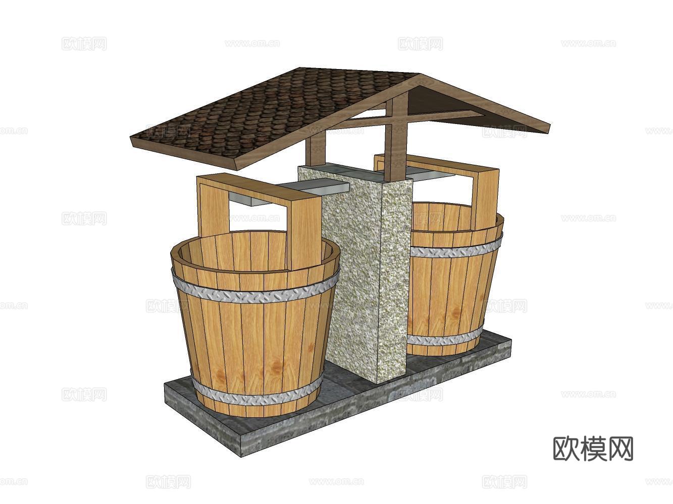 水井su模型
