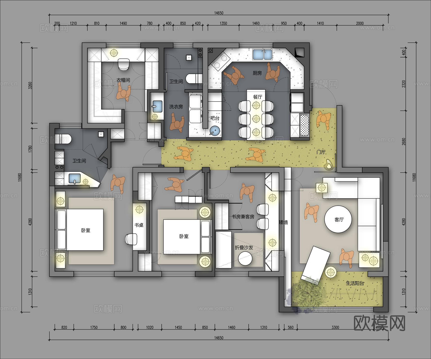 家装平面图cadcad施工图