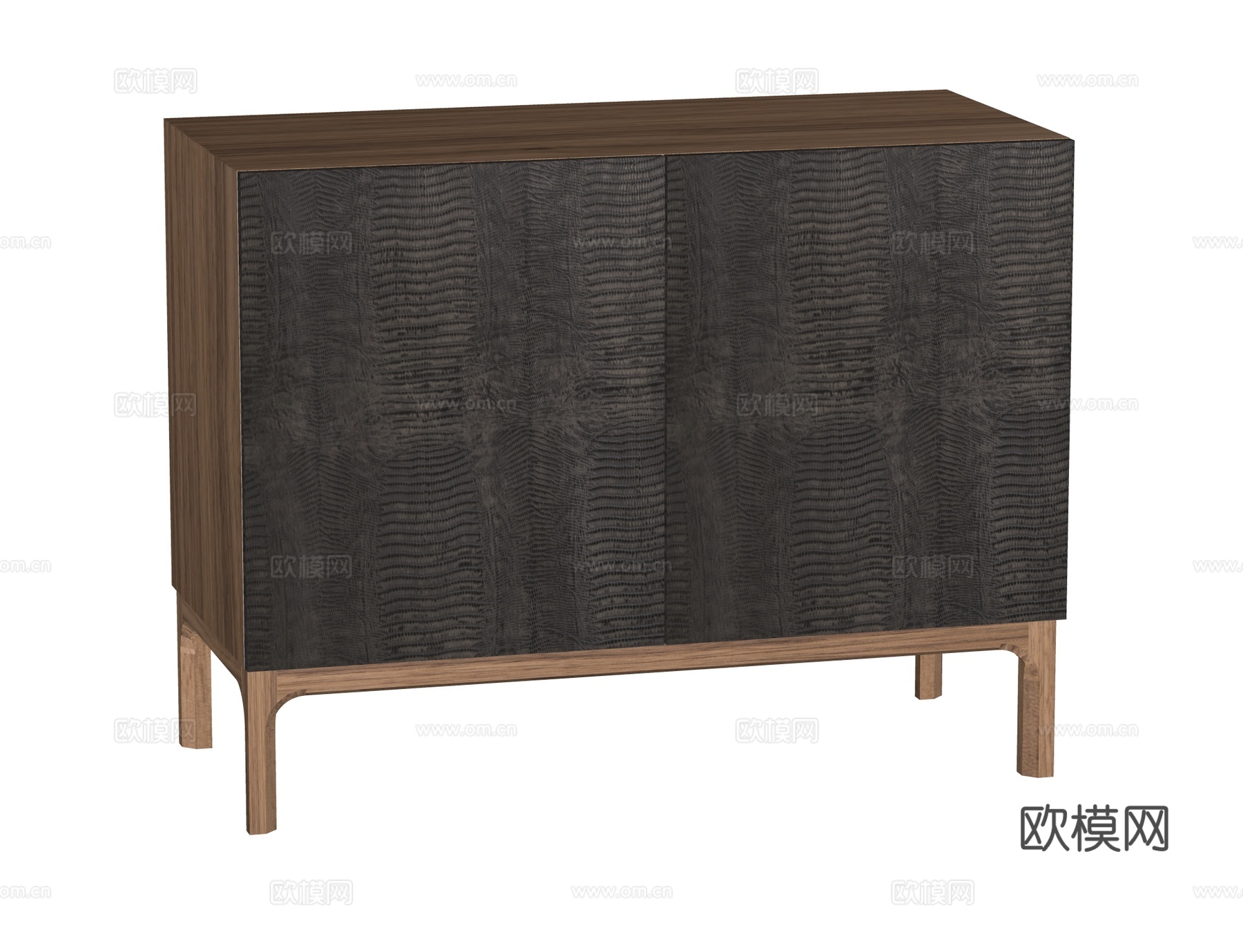 现代边柜装饰柜储物柜su模型