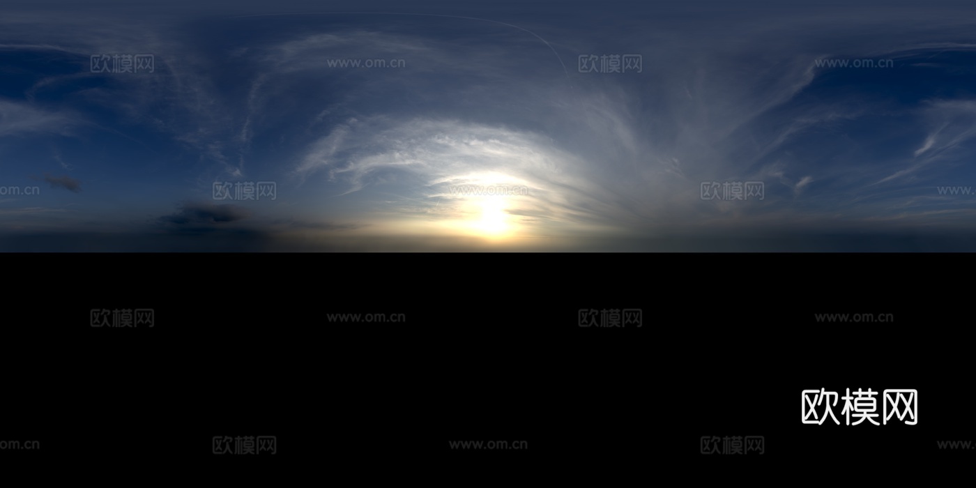 天空日出日落黎明黄昏蓝天白云HDR下载