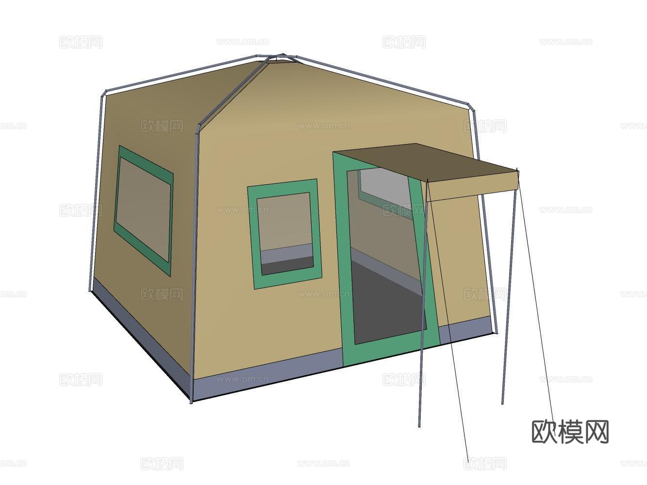 帐篷su模型