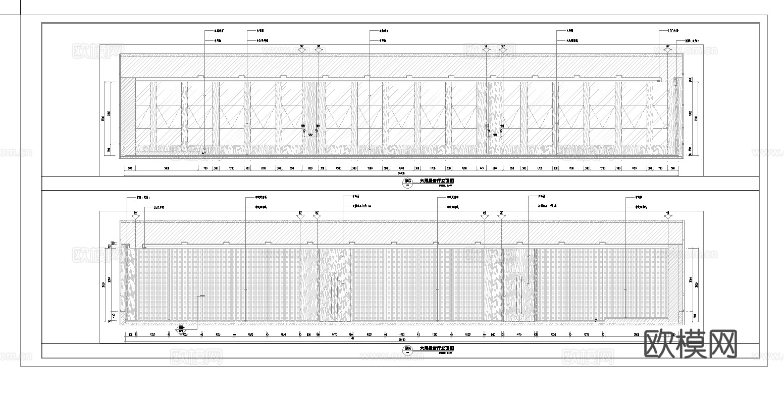 办公室报告厅 最新全套施工图 效果图合集cad施工图