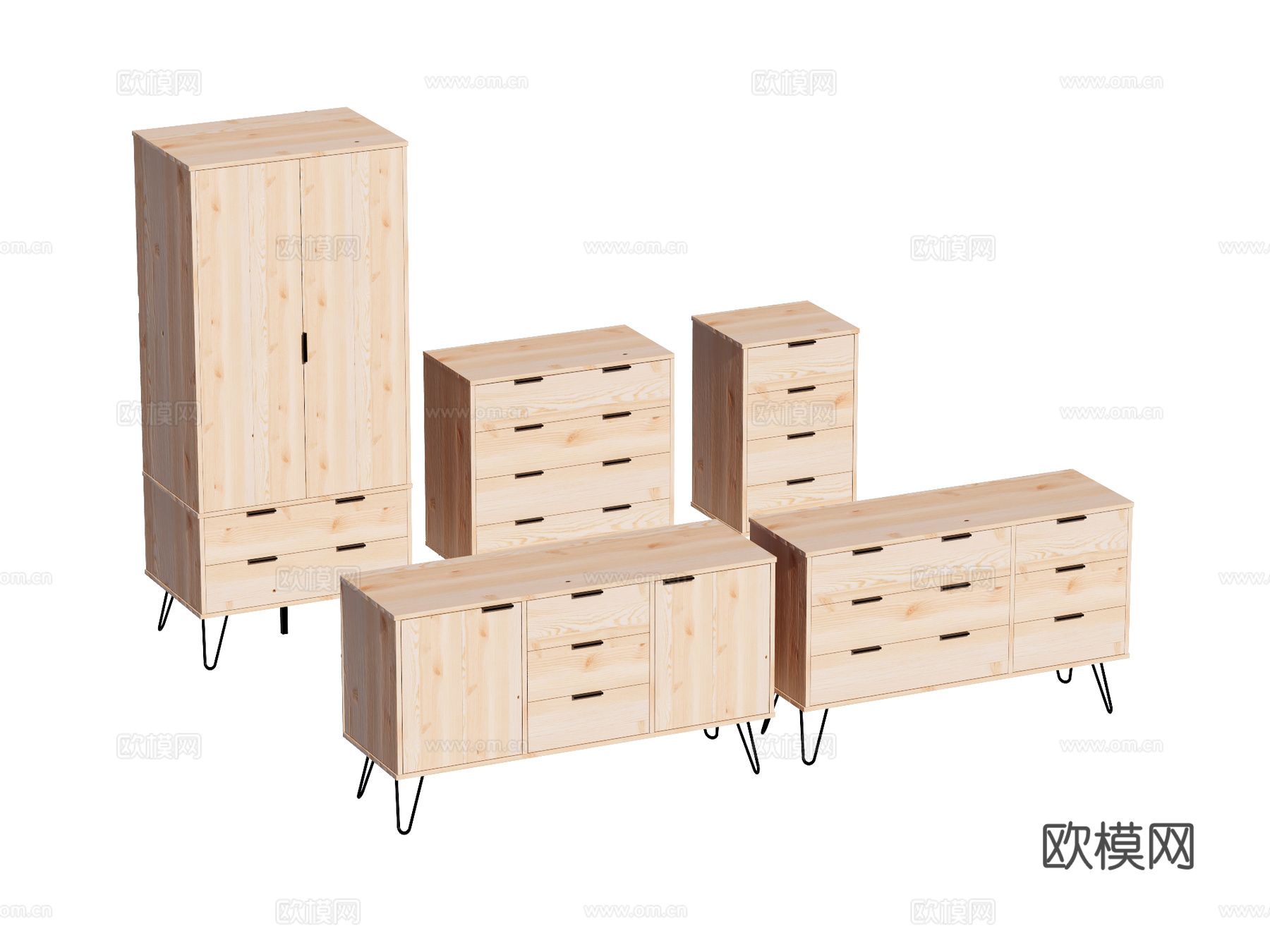 边柜斗柜储物柜su模型