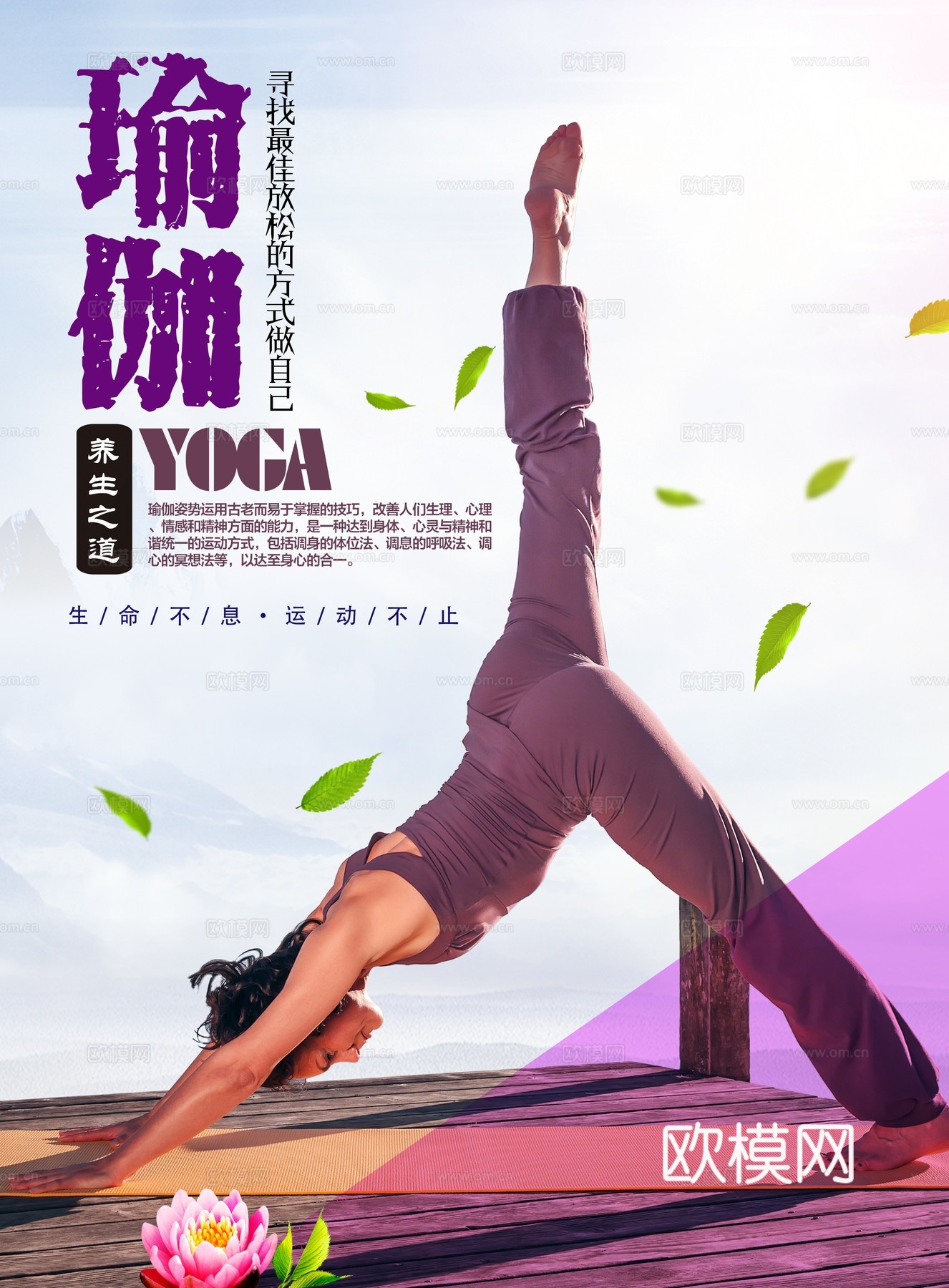 瑜伽广告海报36