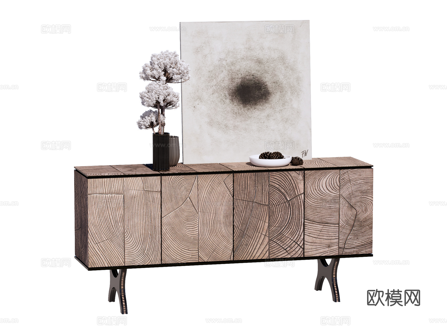 边柜斗柜电视柜装饰柜su模型