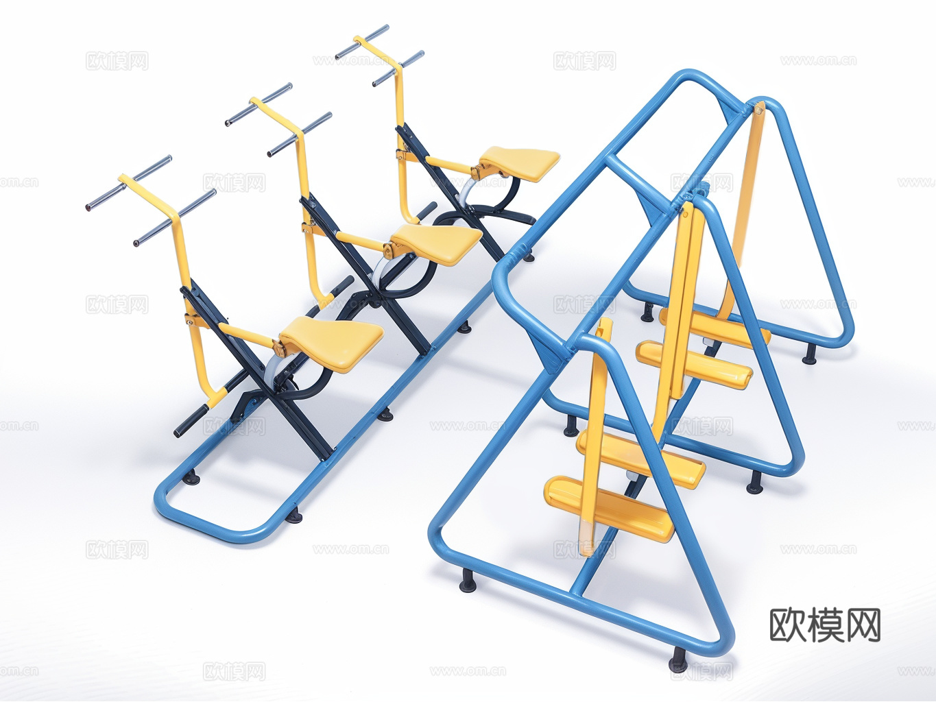 健身器材su模型