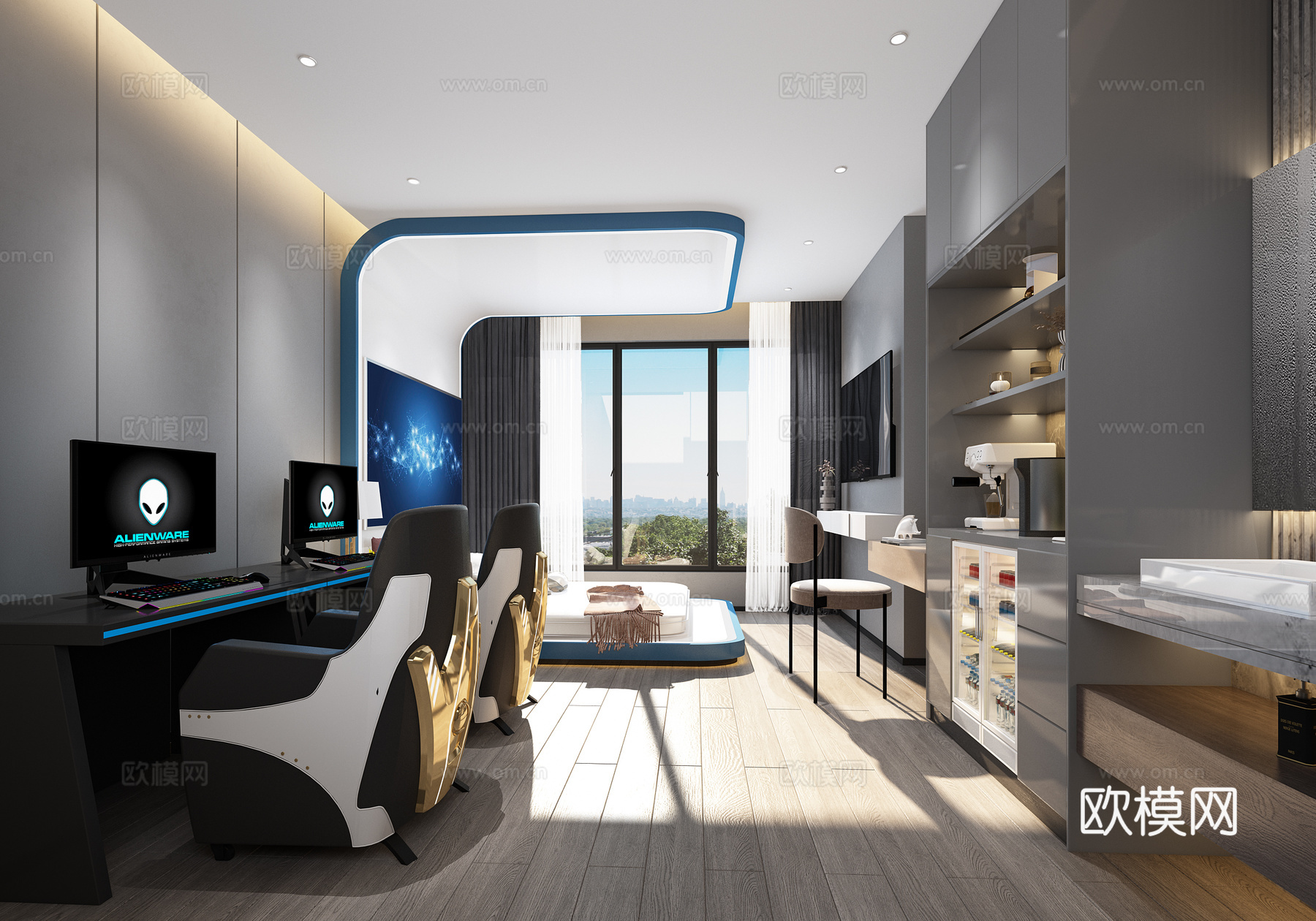 1800平电竞酒店 最新全套施工图 效果图合集cad施工图cad施工图