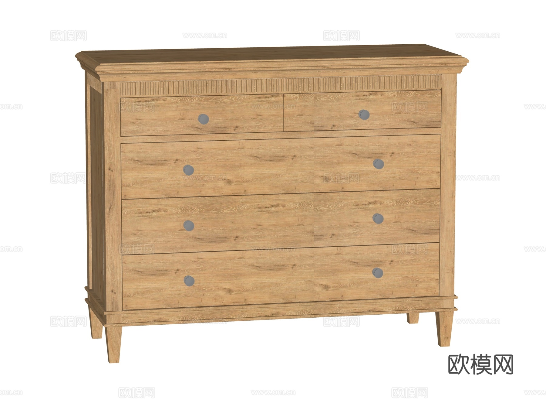 中古边柜装饰柜储物柜su模型