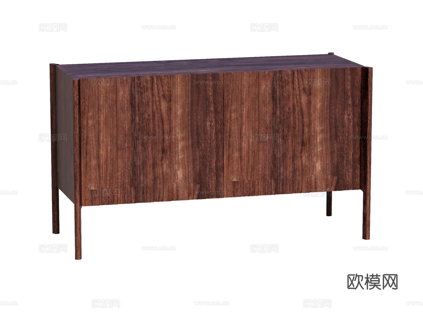 中古边柜装饰柜储物柜su模型