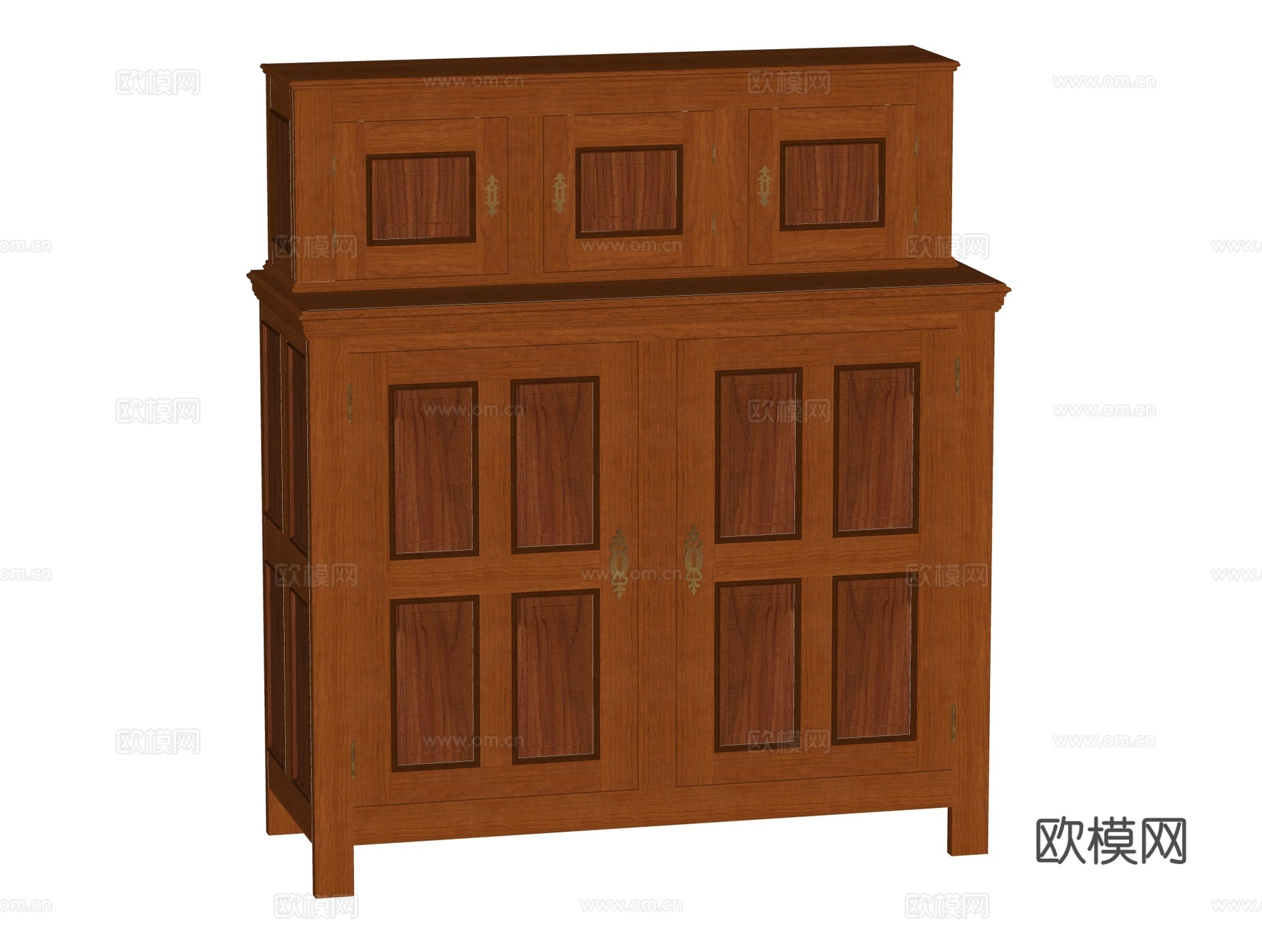 中古边柜装饰柜储物柜su模型