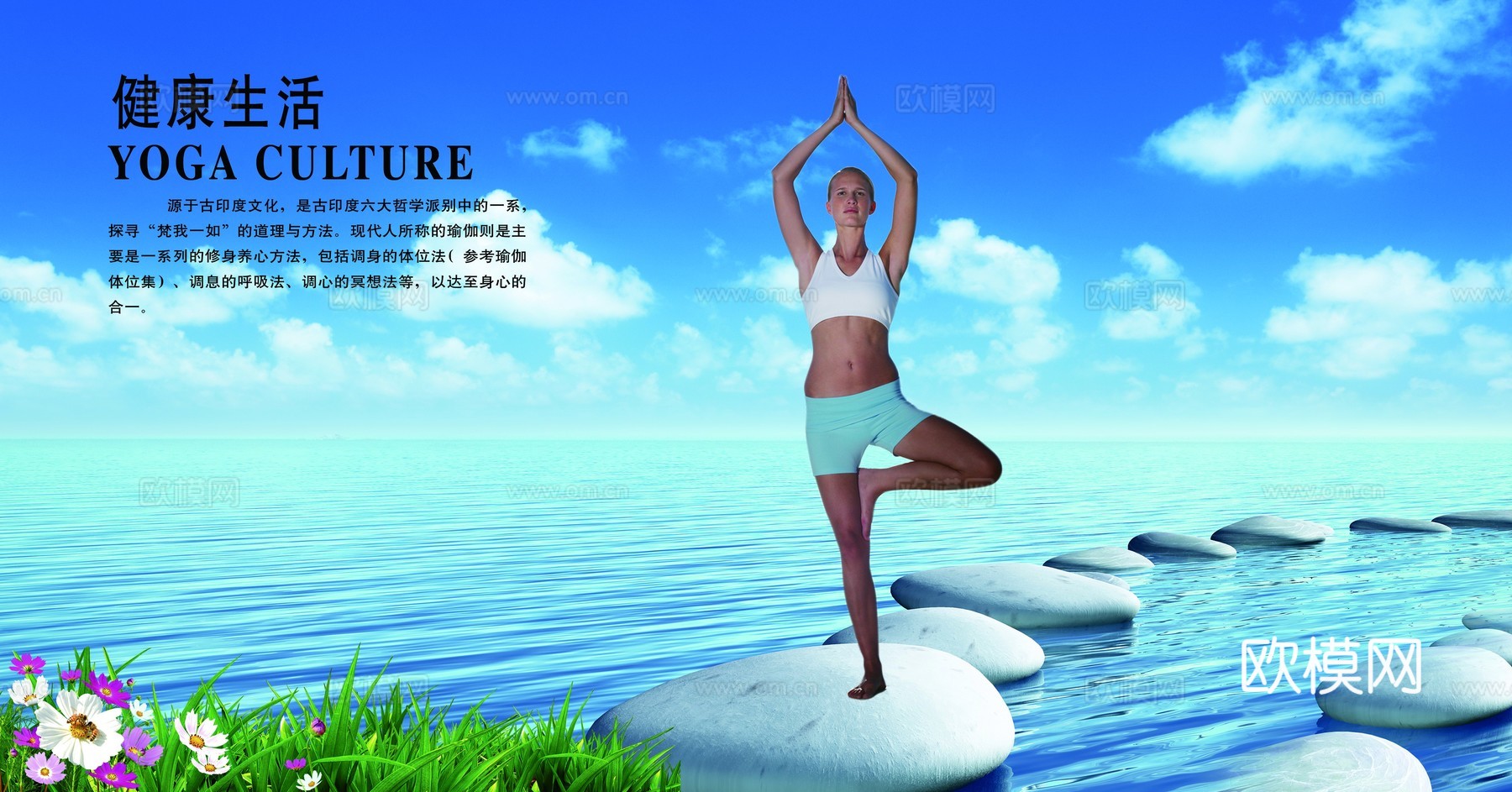 瑜伽广告海报15