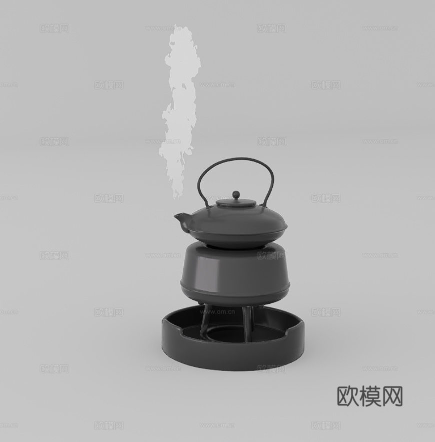 茶具su模型