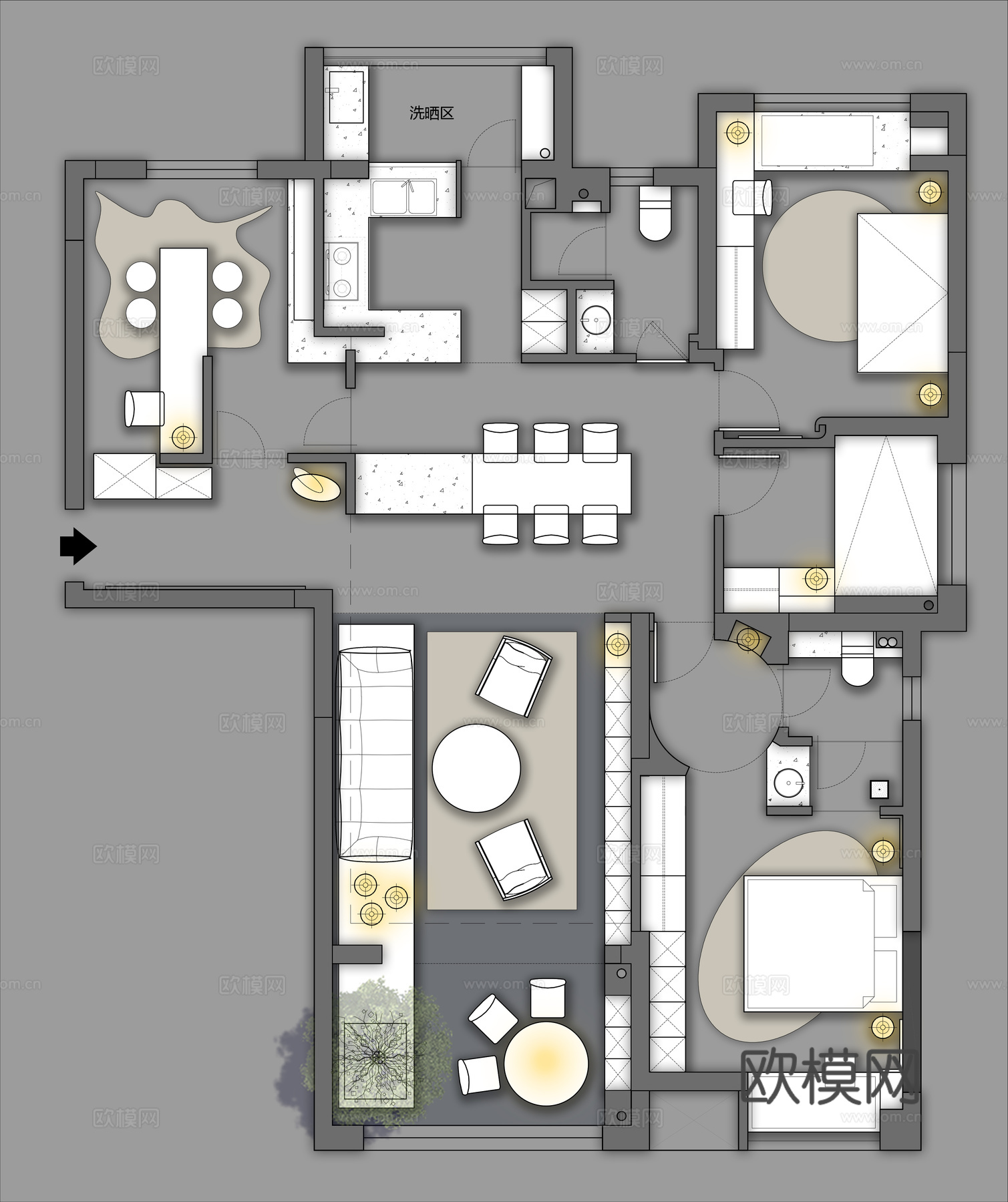 家装平面图cadcad施工图