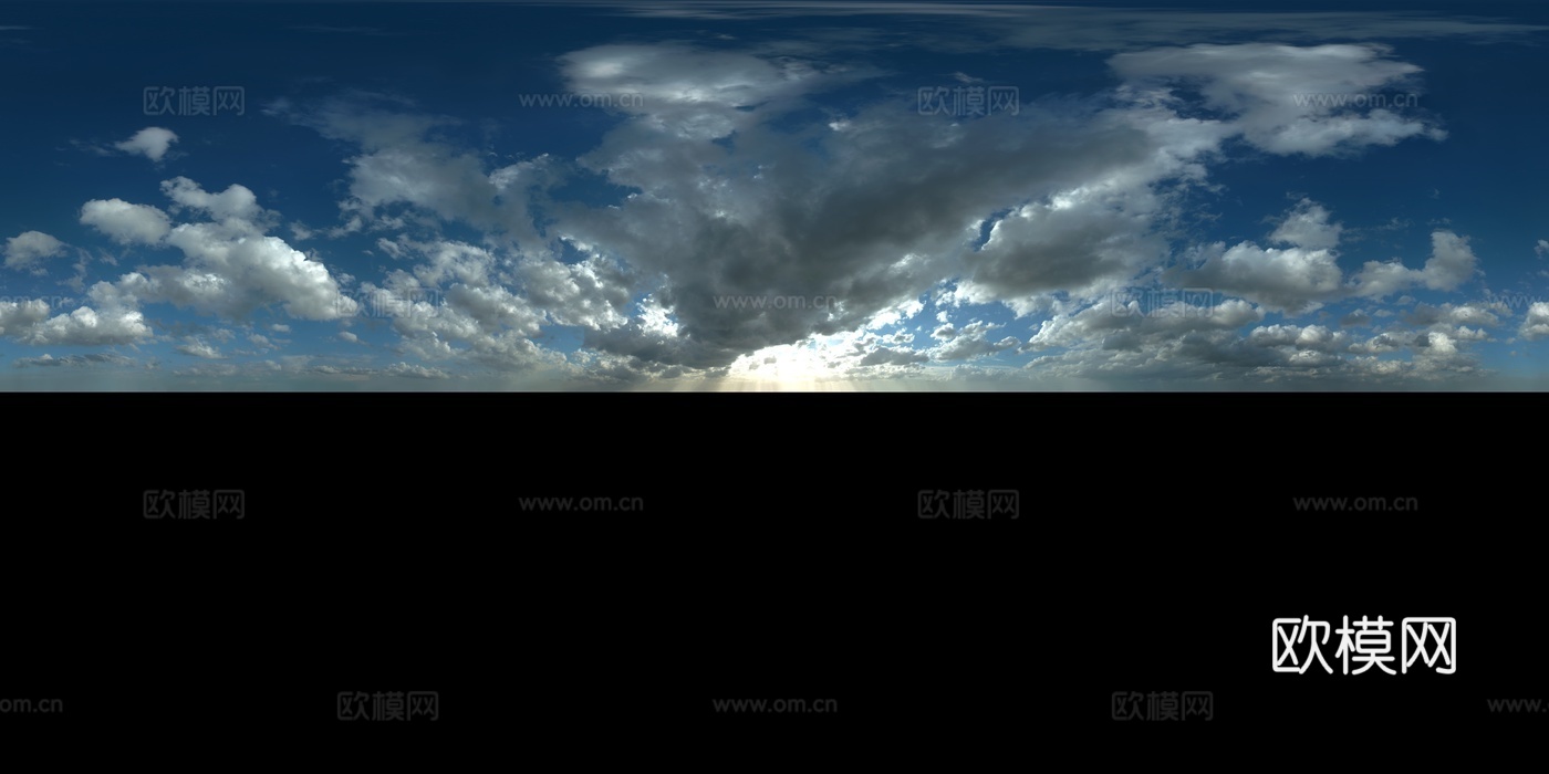 天空日出日落黎明黄昏蓝天白云HDR