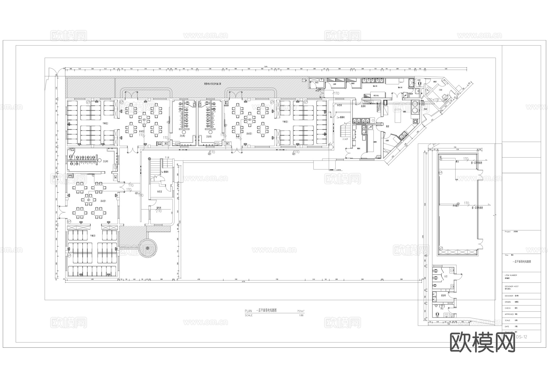 北街幼儿园水电系统图cad施工图