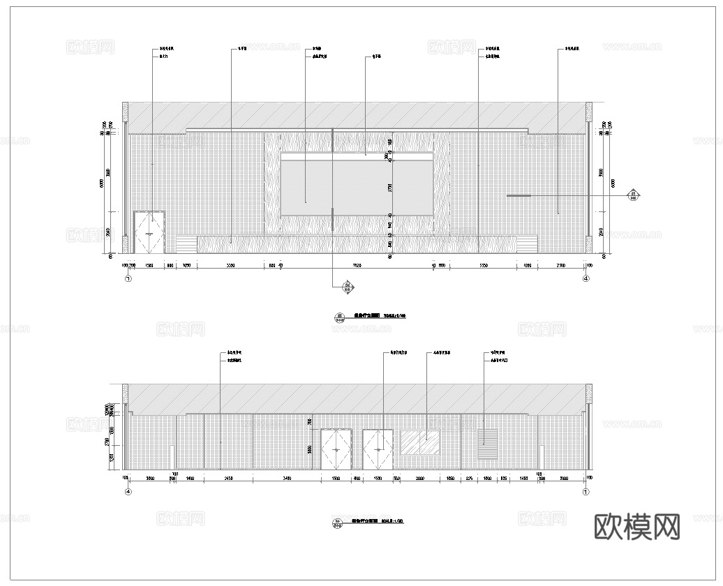 办公室报告厅 最新全套施工图 效果图合集cad施工图