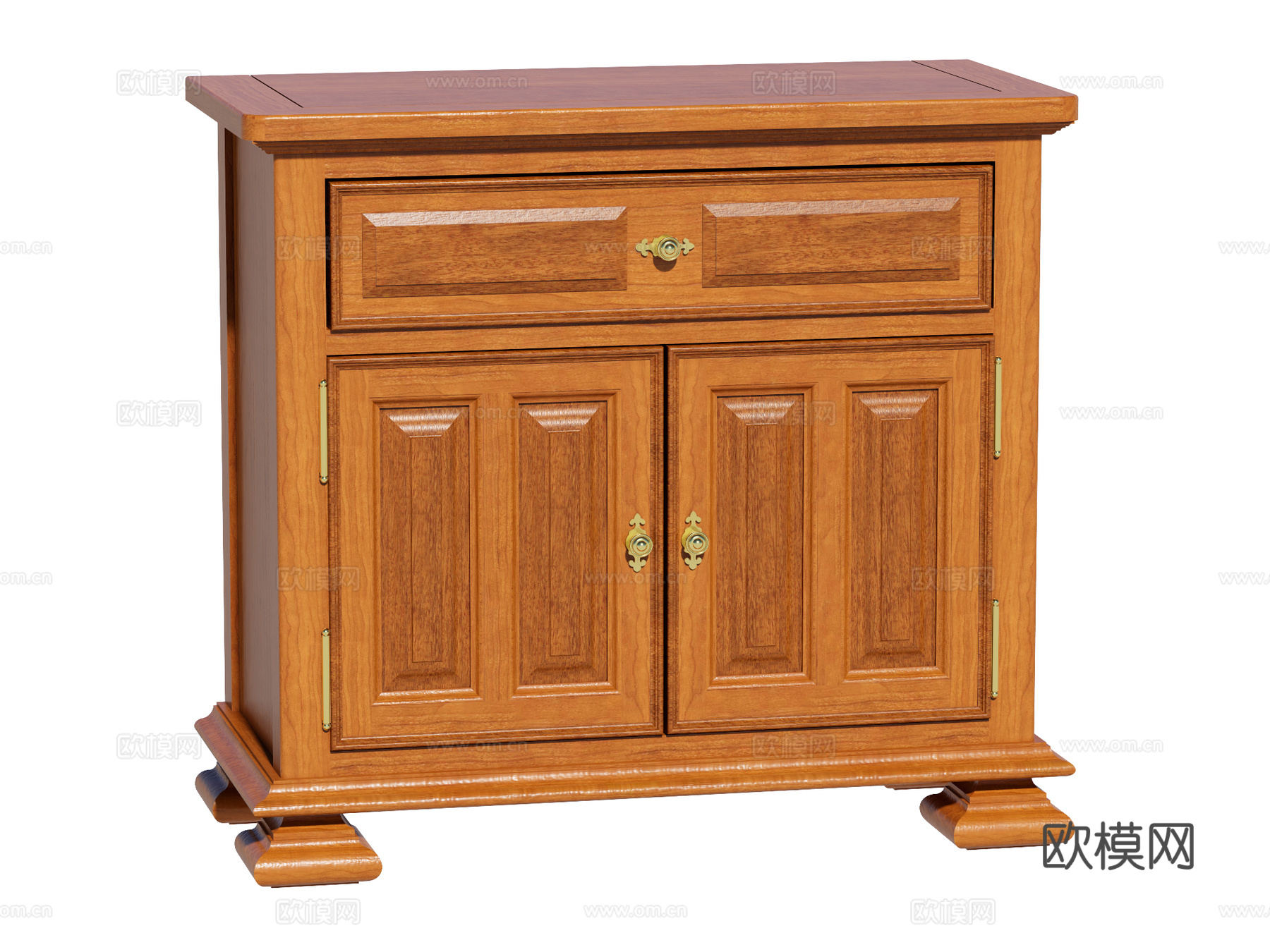 中古边柜装饰柜储物柜su模型