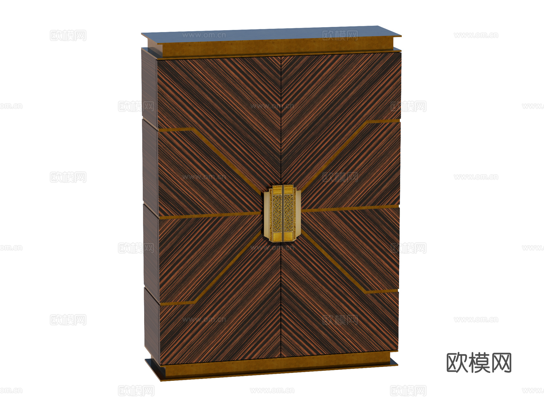 现代边柜装饰柜储物柜su模型