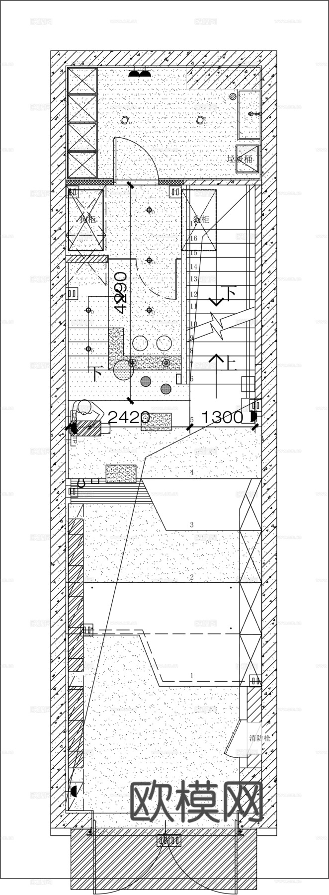 室内猫狗店装修设计方案施工图平面布置图cad施工图
