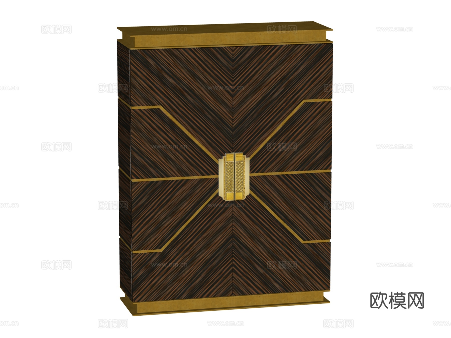 现代边柜装饰柜储物柜su模型