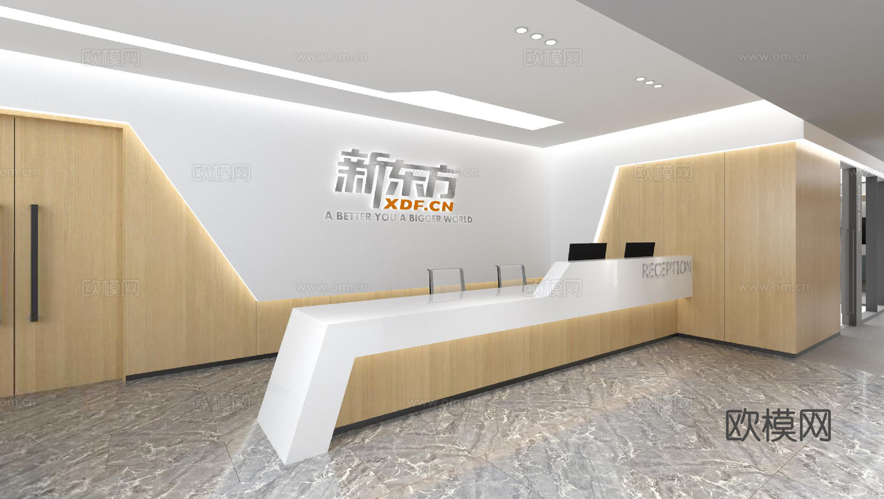 办公室 最新全套施工图 效果图合集cad施工图