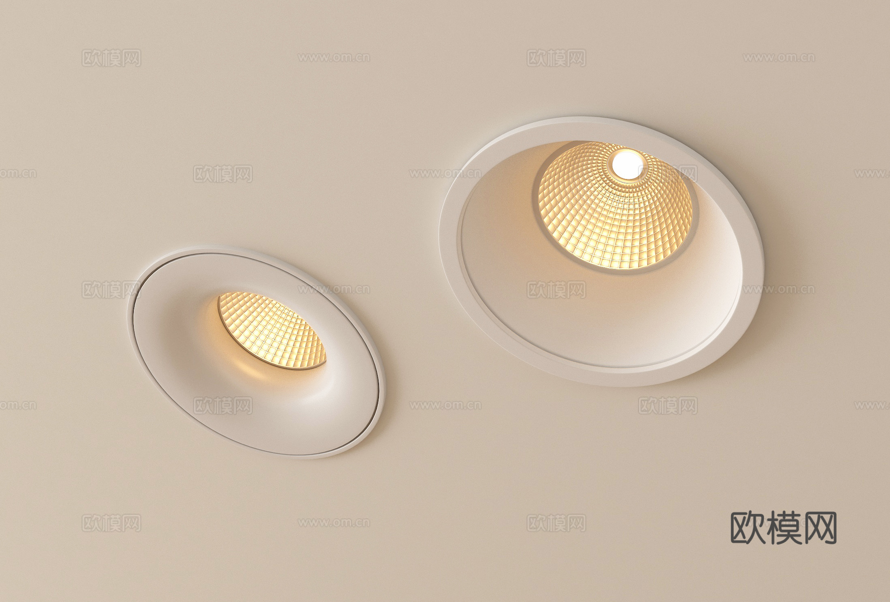 现代筒灯射灯 内嵌筒灯射灯 窄边筒灯 射灯su模型